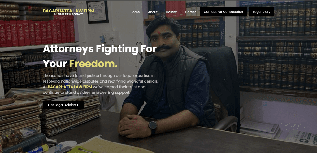 Bagarhatta Law Firm - Legal Services Digital Platform by Metatech India