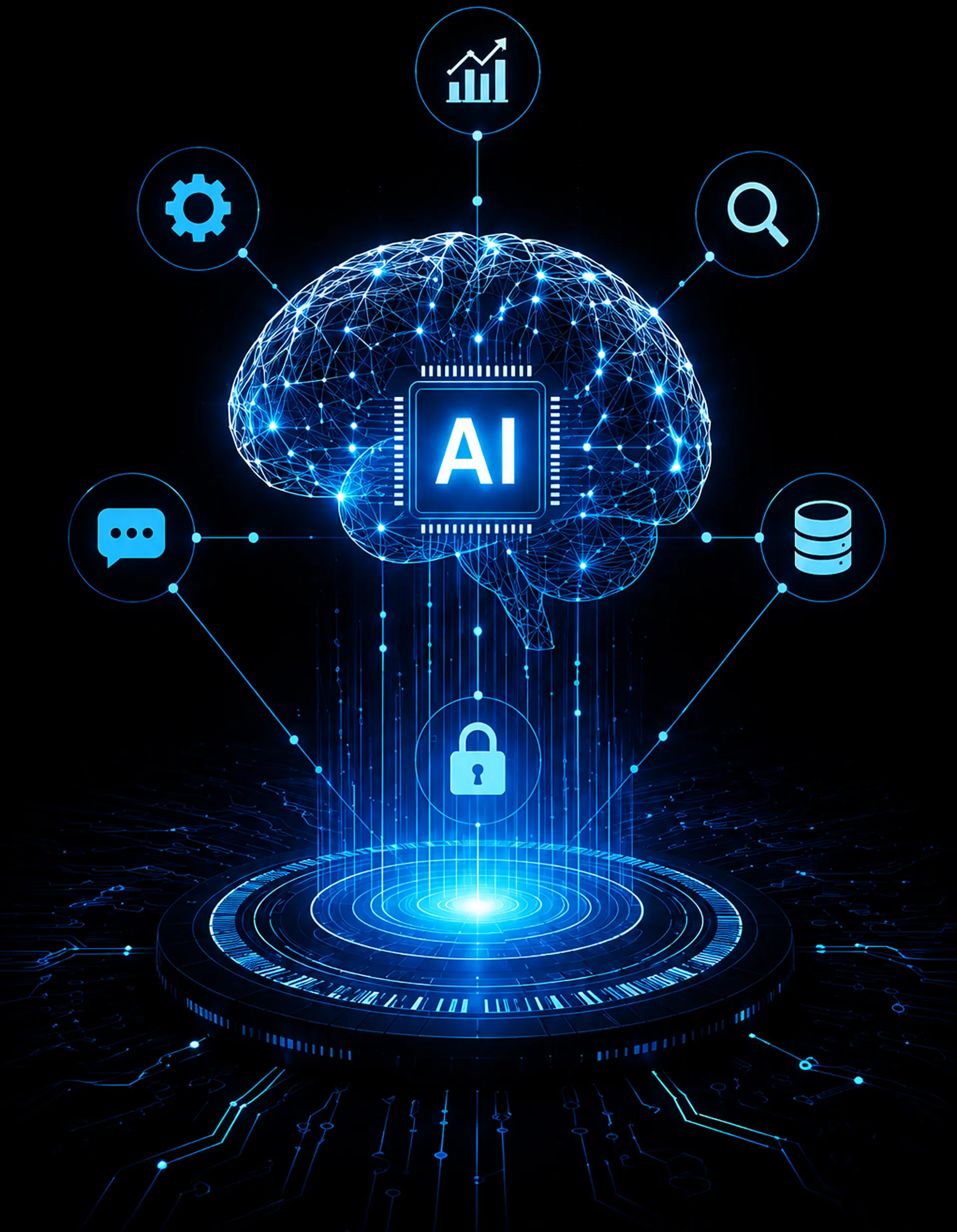AI Core Features Brain